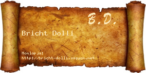 Bricht Dolli névjegykártya